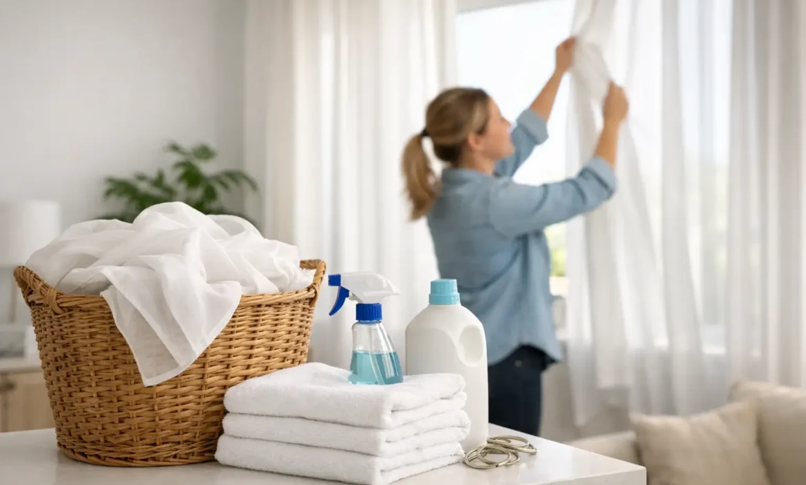 Cada cuánto lavar las cortinas en casa