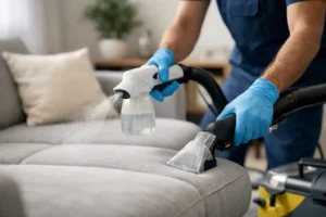 Desinfección de muebles tapizados bien hecha