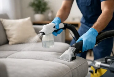 Desinfección de muebles tapizados bien hecha