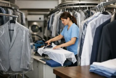 Cómo funciona una tintorería profesional