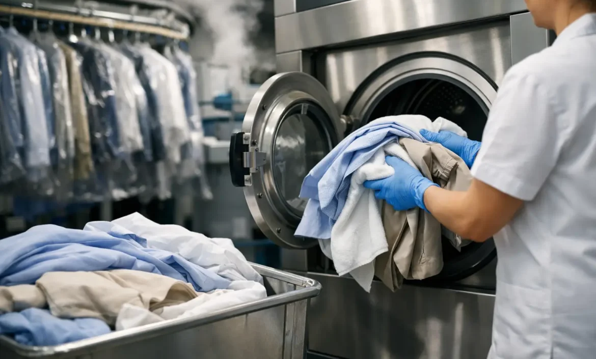 Cómo lavan la ropa en la tintorería profesional